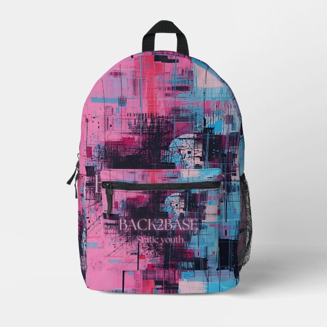 Retro 90s Style Backpack Vintage Streetwear (Front)