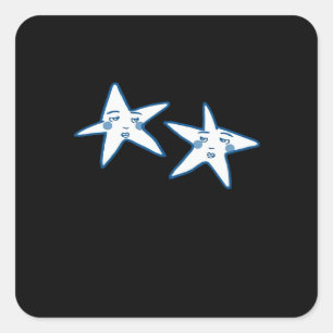 Retro 90s Whimsigoth Aesthetic Square Sticker