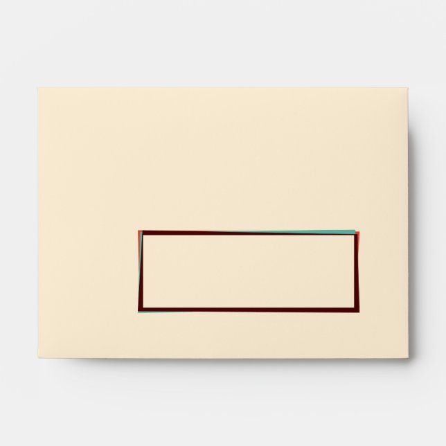 Retro A6 Invitation Envelope (Front)