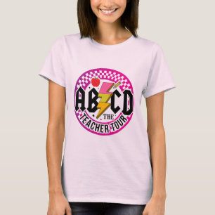 Retro ABCD Teacher Tour T-Shirt