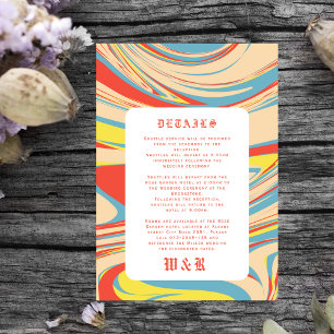 Retro Abstract Art Pattern Old English Enclosure Card