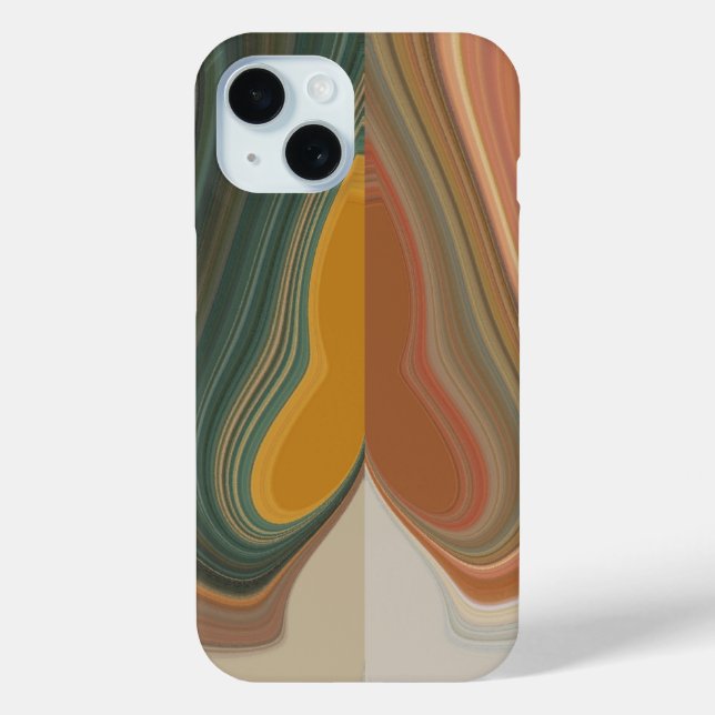 Retro Abstract Art Print Case-Mate iPhone Case (Back)