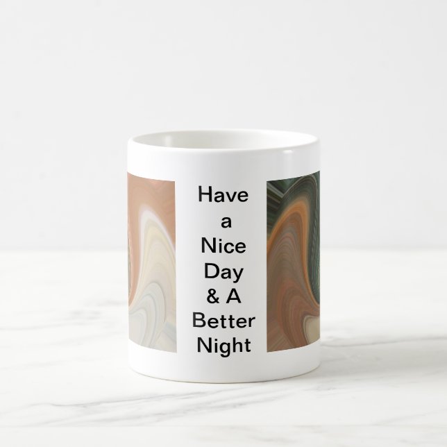 Retro Abstract Art Print Coffee Mug (Center)