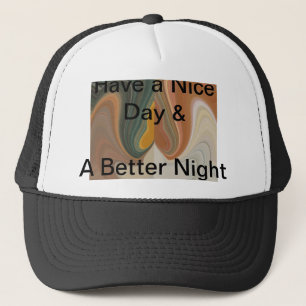 Retro Abstract Art Print Customize Product Trucker Hat