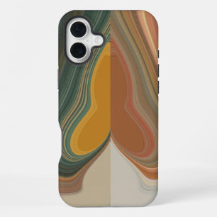 Retro Abstract Art Print iPhone 16 Plus Case