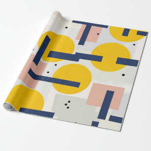 Retro Abstract Brushstroke (12) Wrapping Paper