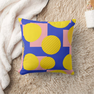 Retro Abstract Brushstroke (13) Throw Pillow