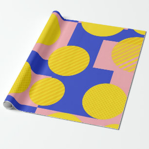 Retro Abstract Brushstroke (13) Wrapping Paper