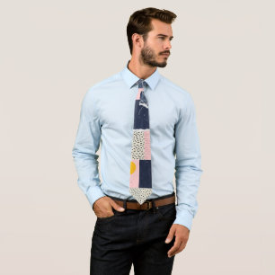 Retro Abstract Brushstroke (1) Tie