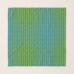 Retro Abstract Geometric Pattern in Blue and Green Scarf<br><div class="desc">Step back in time with our retro abstract geometric pattern! Our jewel-toned blue and green colour pallet will add a mid-century modern touch to any fashion or home decor item. Plus, it makes the perfect gift for any mad men era enthusiast in your life. Get yours now and embrace the...</div>