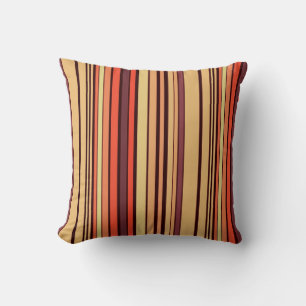 Retro abstract graphic design background stripes throw pillow