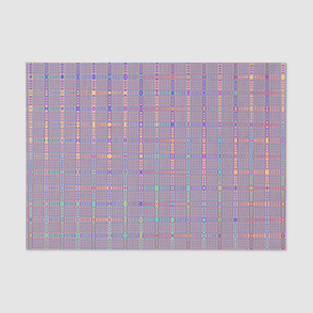 Retro Abstract In Lines Tissue Paper (Front)