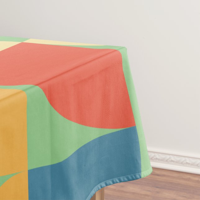 Retro Abstract Mid Century Scandinavian Christmas  Tablecloth (Creator Uploaded)