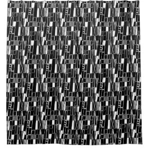 Retro Abstract Pattern 300521 - Black on White