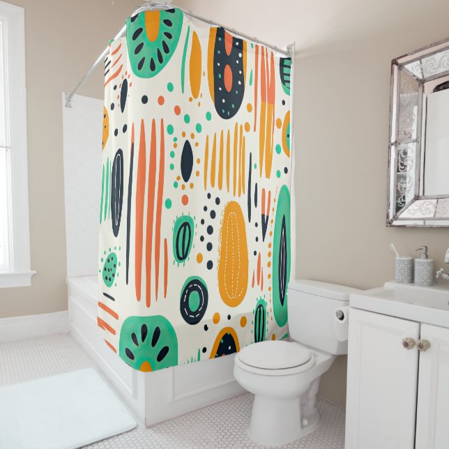 Retro Abstract Pattern Colourful BOHO Chic (In Situ)