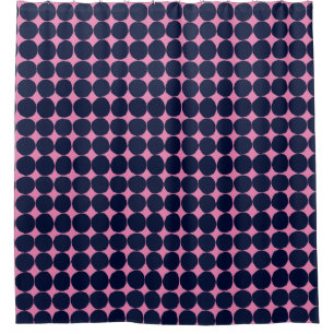 Retro Abstract Pattern Dots Black and pink