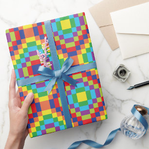 Retro Abstract Pattern Wrapping Paper
