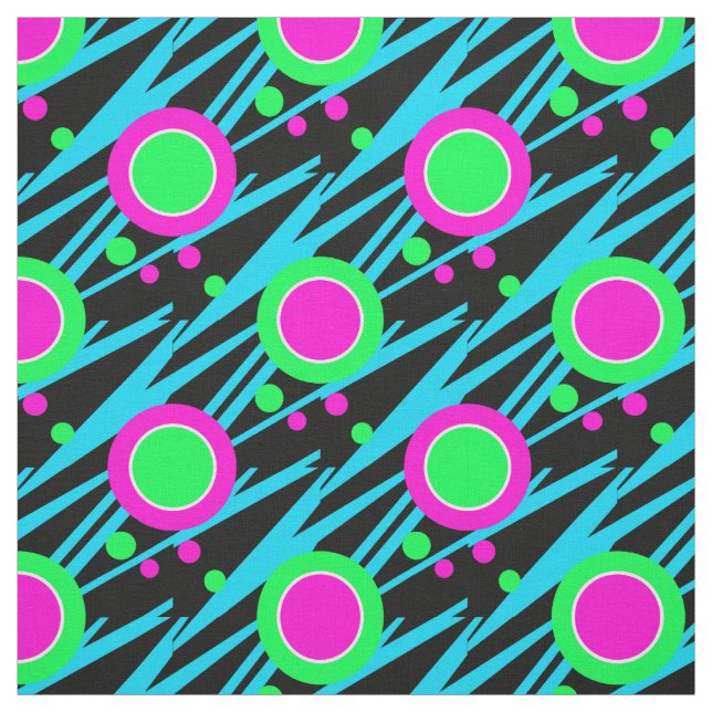 Retro Abstract Polka Dot Pattern Fabric (Swatch)
