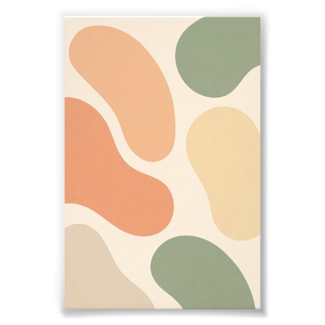 Retro Abstract Shapes Poster (Front)