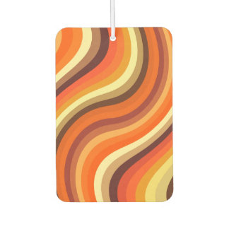 Retro Abstract Waves and Curves Air Freshener