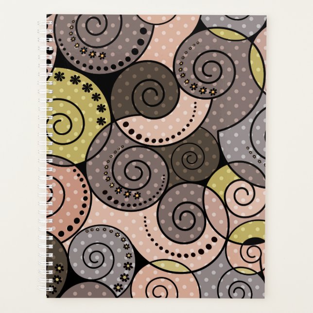 Rétro, abstrait, spirales (Devant)
