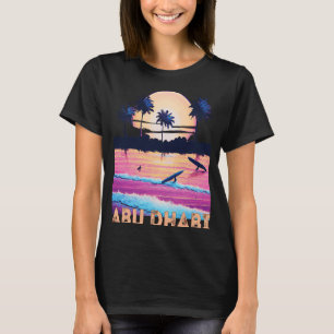 Retro Abu Dhabi UAE Souvenir Surf T-Shirt