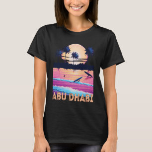 Retro Abu Dhabi UAE Souvenir Surf T-Shirt