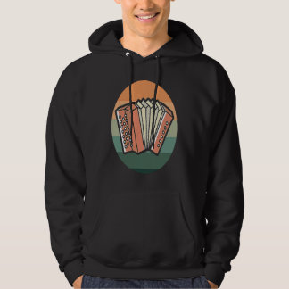 Retro Accordion Musician Instrument Hoodie