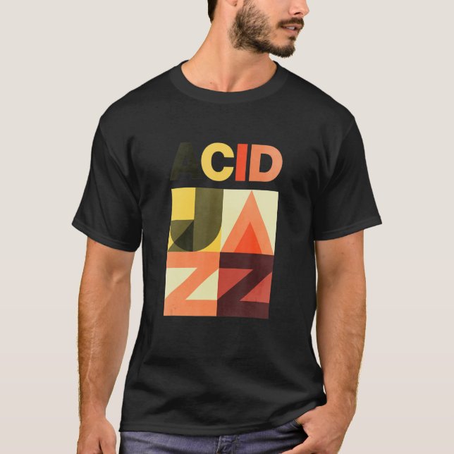 Retro Acid Jazz 90s Jazz T-Shirt (Front)