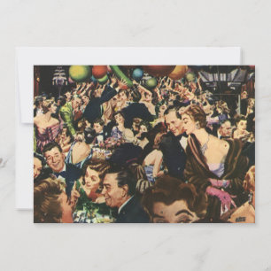 Retro Adult Happy Birthday Party Invitation
