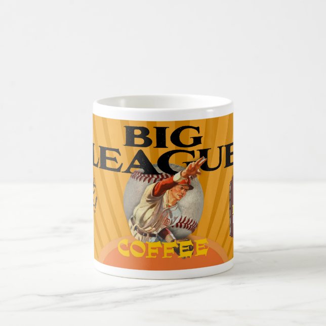 RETRO ADVERTISING BIG LEAGUE COFFEE MUG (Center)