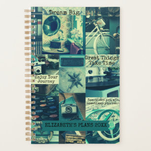 Retro Aesthetic Mood Board Collage Custom Quotes Planner
