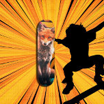 Retro Aesthetic Personalized FOX Skateboard<br><div class="desc">Skateboard Personalized BLUE FOX
Skating is all about having fun,  and there is something for everyone in our skateboard range. A fabulous skateboard guaranteed to raise a smile! . . Have fun with your personal message-.skating the streets and skatepark,  or cruising.</div>