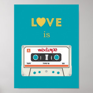 Rétro affiche de Mixtape