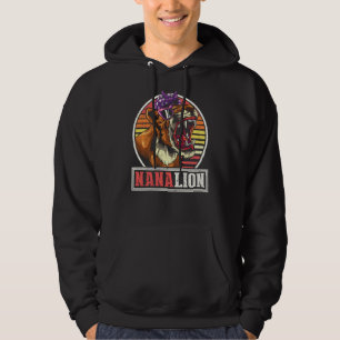 Retro Africa Safari Animal Family Mothers Day  Nan Hoodie