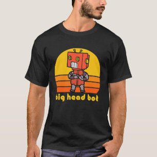 Retro AI Design Cool Vintage Robot  Big Head Bot T-Shirt