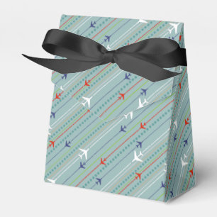 Retro Airplane Pattern Favour Box