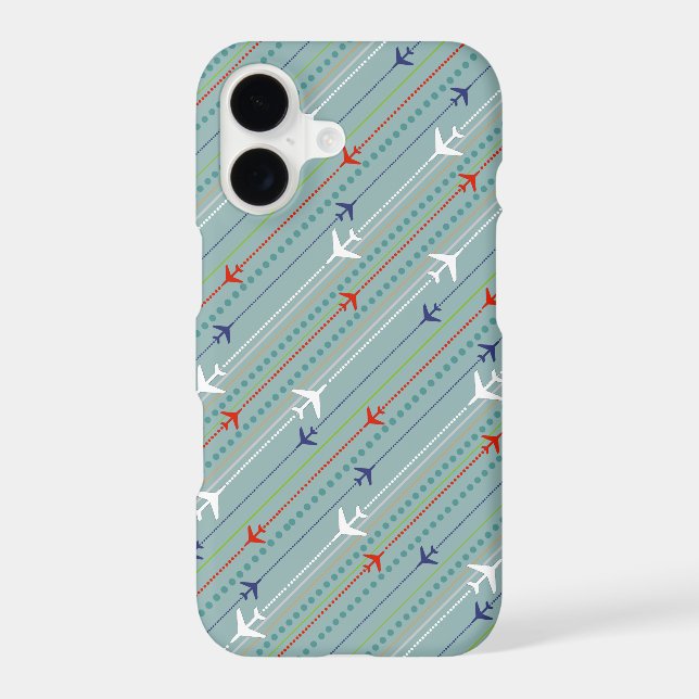 Retro Airplane Pattern iPhone 8/8S Case (Back)