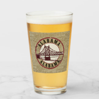  Retro Alabama Bridge Stamp  Glass