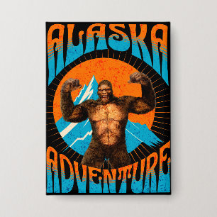 Retro Alaska Sasquatch Mountain Adventure