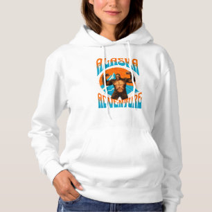 Retro Alaska Sasquatch Mountain Adventure Hoodie