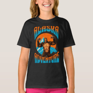 Retro Alaska Sasquatch Mountain Adventure T-Shirt