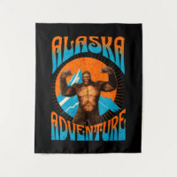 Retro Alaska Sasquatch Mountain Adventure