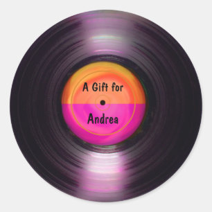 Retro Album Gift Tag