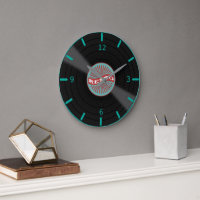 Retro Album Large Clock