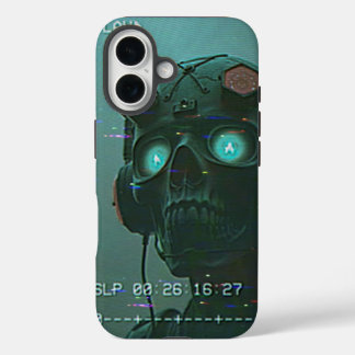 Retro alien on the VCR iPhone 16 Case