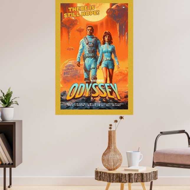 Retro Alien Sci-Fi Movie Inspired Wall Poster (Salon 3)