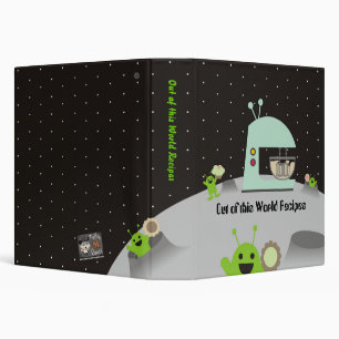Retro alien stand mixer baking recipe binder