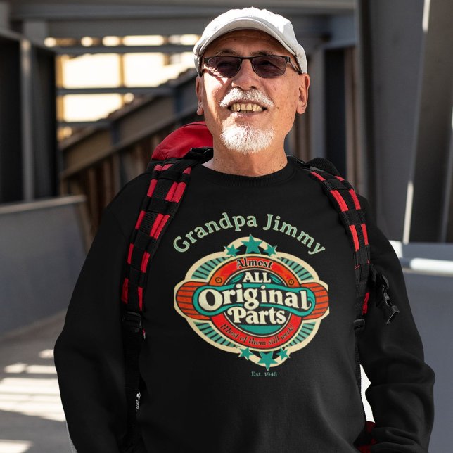 Retro Almost All Original Parts Custom  Sweatshirt (Creator Uploaded)