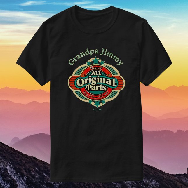 Retro Almost All Original Parts Personalized T-Shirt (Creator Uploaded)